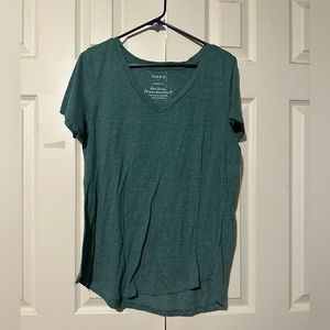 Green V-Neck